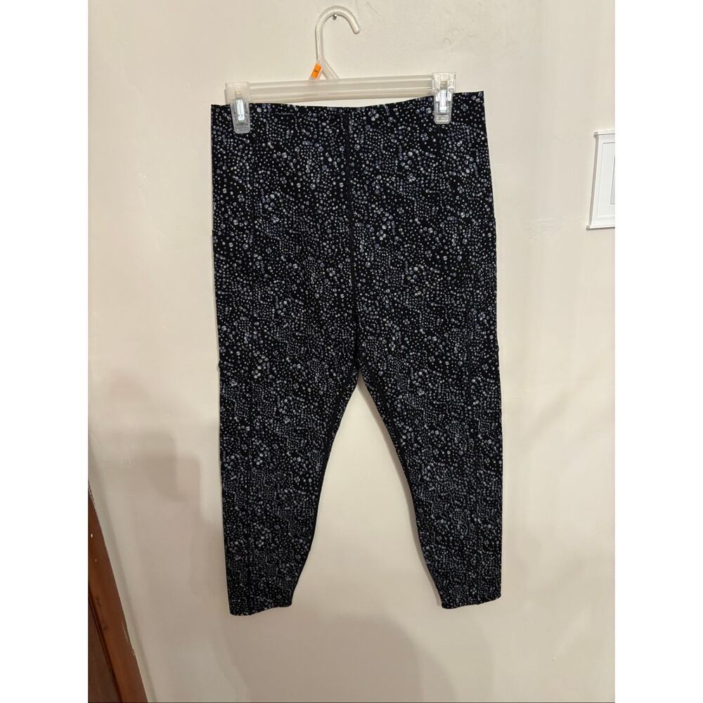Sweaty Betty Power 7/8 Leggings XL Gray Black Abstract Print High Rise